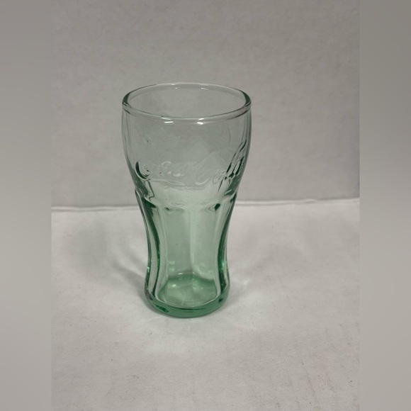 1 Vintage Green Glass Mini Coca-Cola Shot Glass 3.5” - Picture 2 of 4
